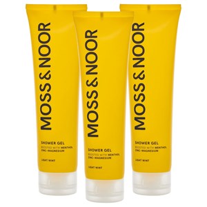 Moss & Noor After Workout Shower Gel Light Mint 3-pack