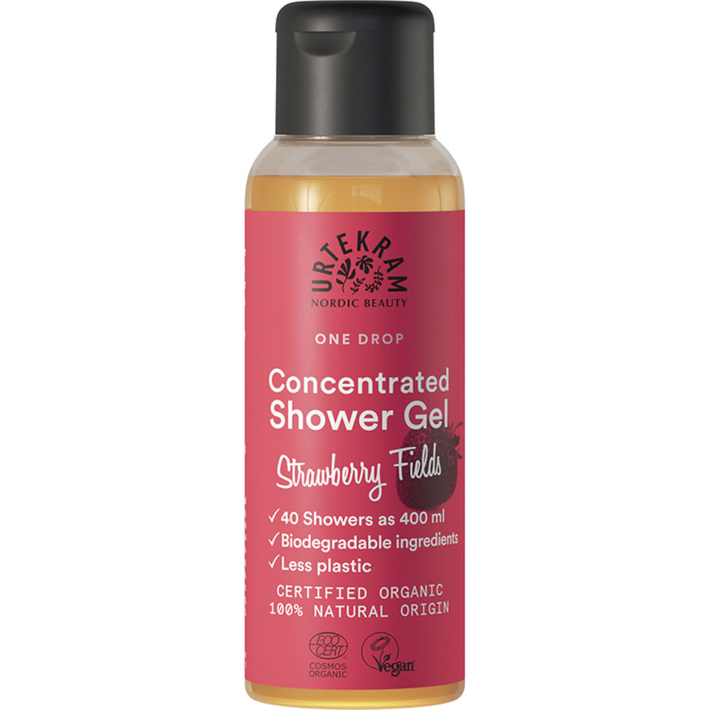 Urtekram Beauty Concentrated Shower Gel Strawberry Fields 100 ml