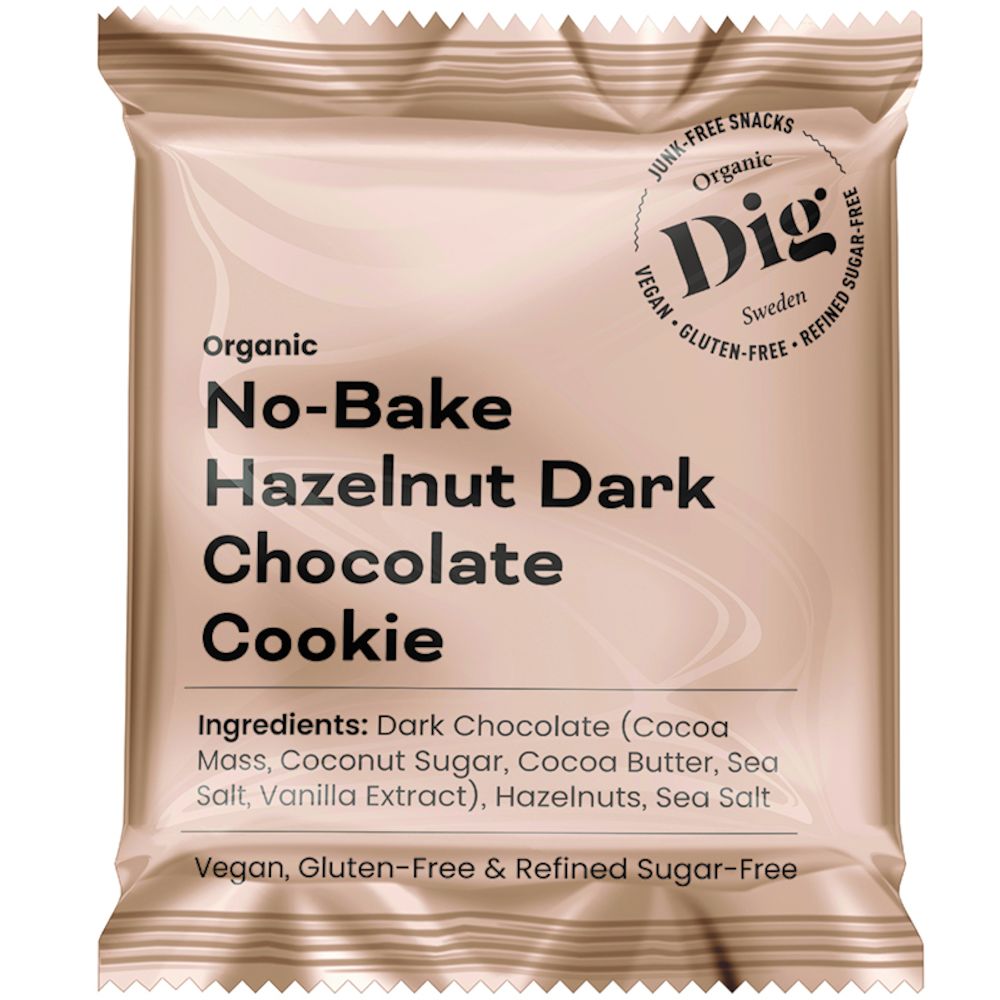Dig No-Bake Hazelnut Dark Chocolate Cookie 30 g