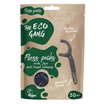 The Eco Gang Floss Picks Charcoal 50 st