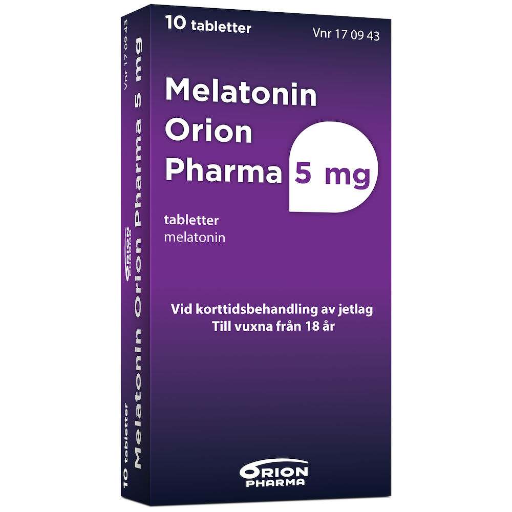 Melatonin Orion Pharma Tablett 5mg Blister, 10 tabletter