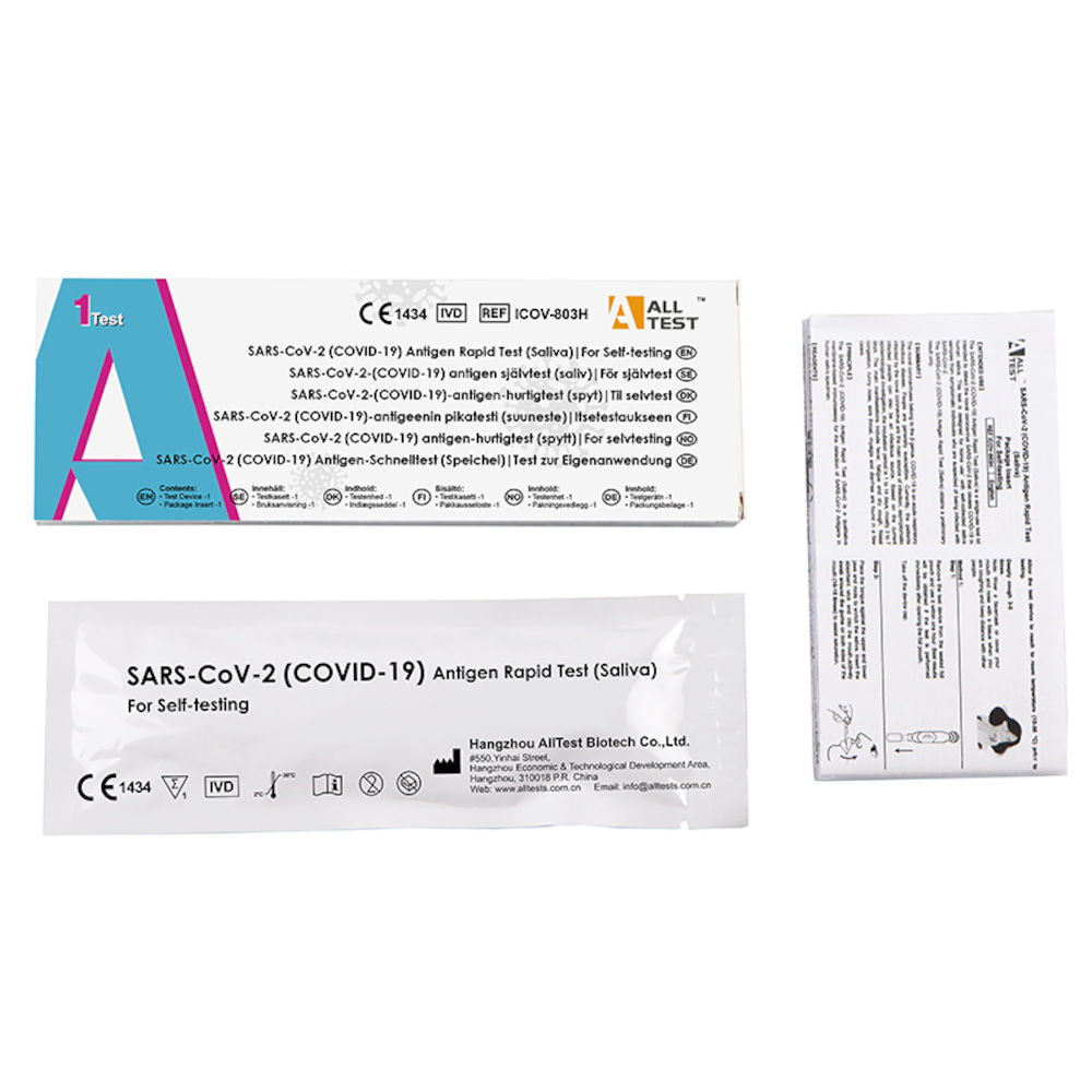 AllTest SARS-CoV-2-COVID-19 Antigen Lollipop Saliv Självtest 1-pack