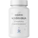 Holistic K2+D3-vitamin i Olja 60 kapslar
