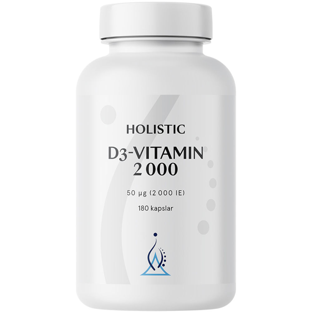 Holistic D3-vitamin 2000 IE 180 kapslar