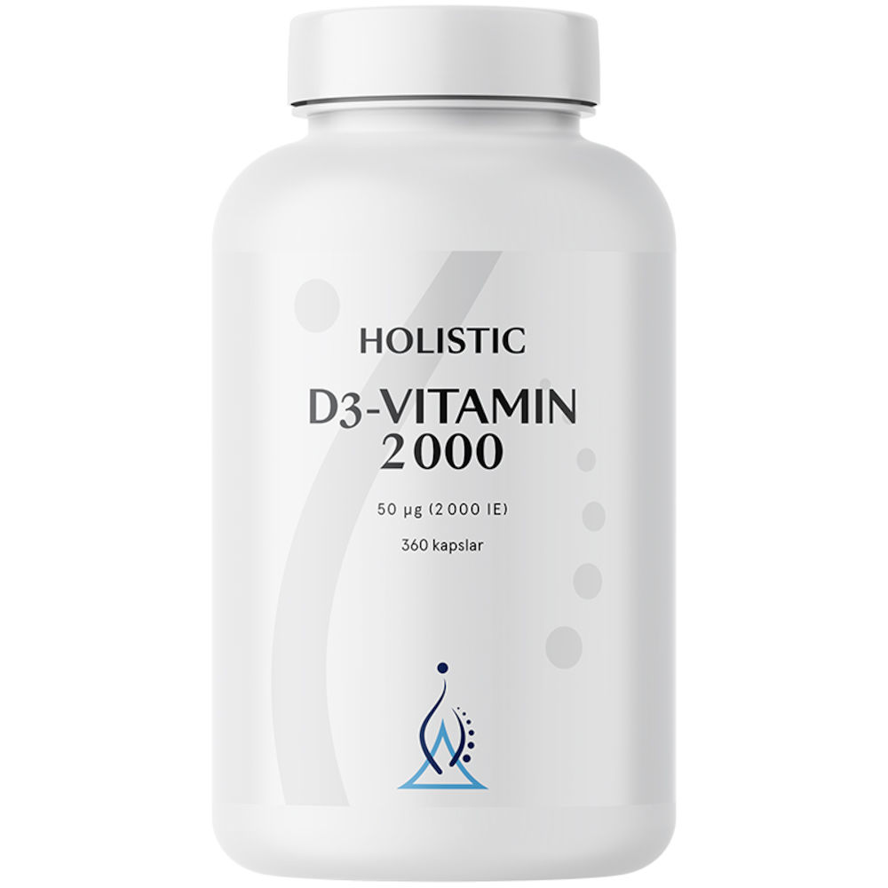 Holistic D3-vitamin 2000 IE 360 kapslar