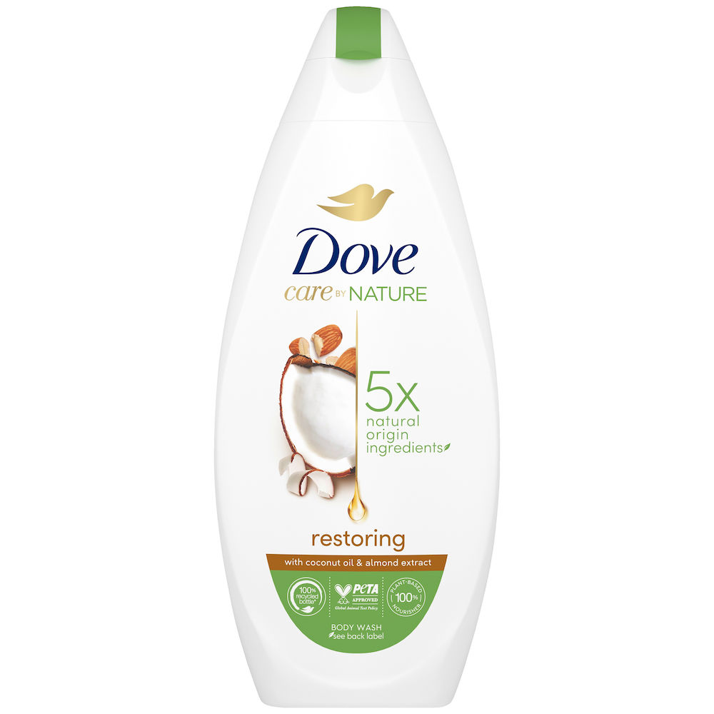 Dove Care By Nature Restoring Body Wash 225 ml