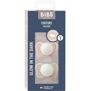 BIBS Couture Latex Blush Glow/Vanilla Glow 2-pack Size 1