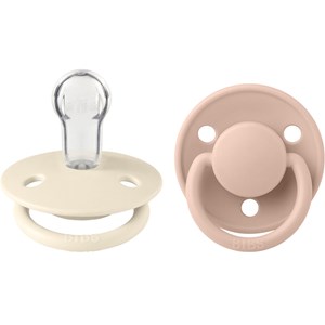 BIBS De Lux Silicone One Size Ivory/Blush 2-pack
