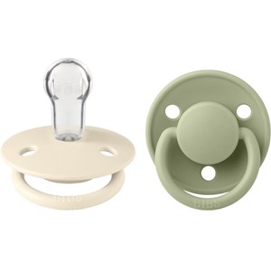 BIBS De Lux Silicone One Size Ivory/Sage 2-pack