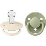 BIBS De Lux Silicone One Size Ivory/Sage 2-pack