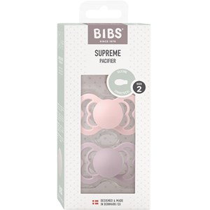 BIBS Supreme Silicone Blossom/Dusky Lilac 2-pack Size 2