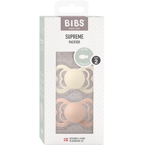 BIBS Supreme Silicone Ivory/Blush 2-pack Size 2