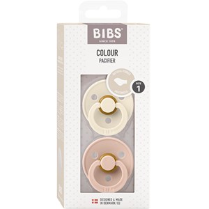 BIBS Colour Latex Anatomical Ivory/Blush 2-pack Size 1