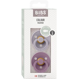 BIBS Colour Latex Symmetrical Fossil Grey/Mauve 2-pack Size 2