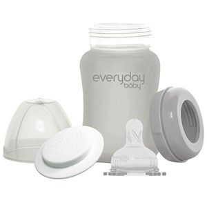 Everyday Baby Nappflaska Glas Healthy + Quiet Grey 150 ml