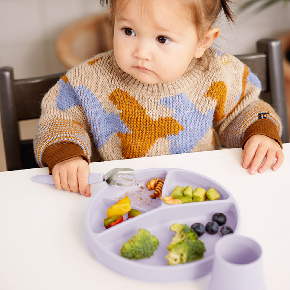 Everyday Baby Tallrik Silikon med Sugfunktion Light Lavender