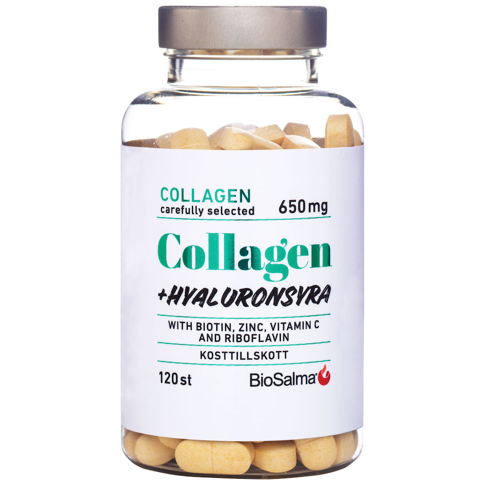 BioSalma Collagen + Hyaluronsyra 120 tabletter