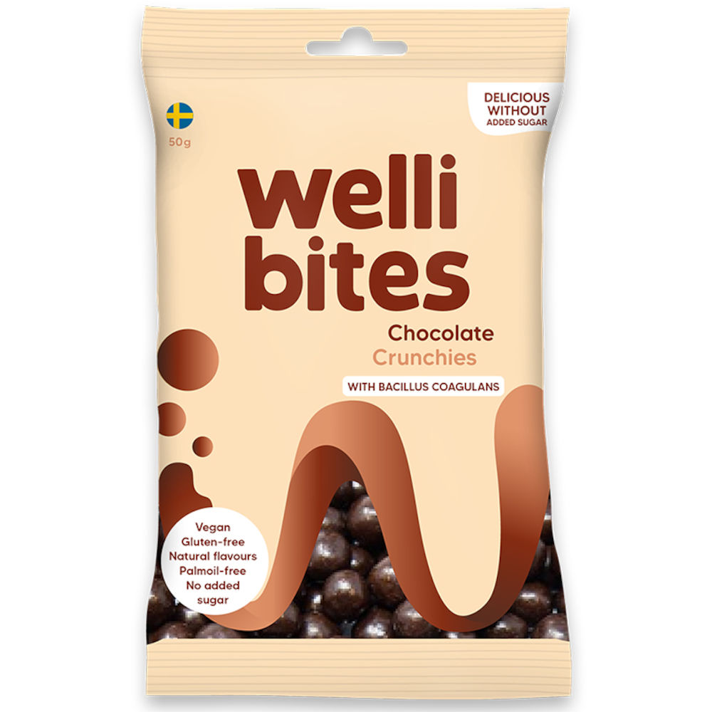 Wellibites Chocolate Crunchies 50 g