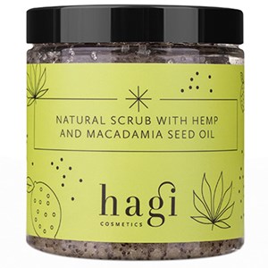 Hagi Natural Scrub with Hemp and Macadamia Seed Oil 280 g