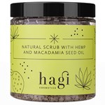 Hagi Natural Scrub with Hemp and Macadamia Seed Oil 280 g