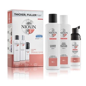 Nioxin Hair System Kit 4 Märkbart Tunt & Färgat Hår 350 ml