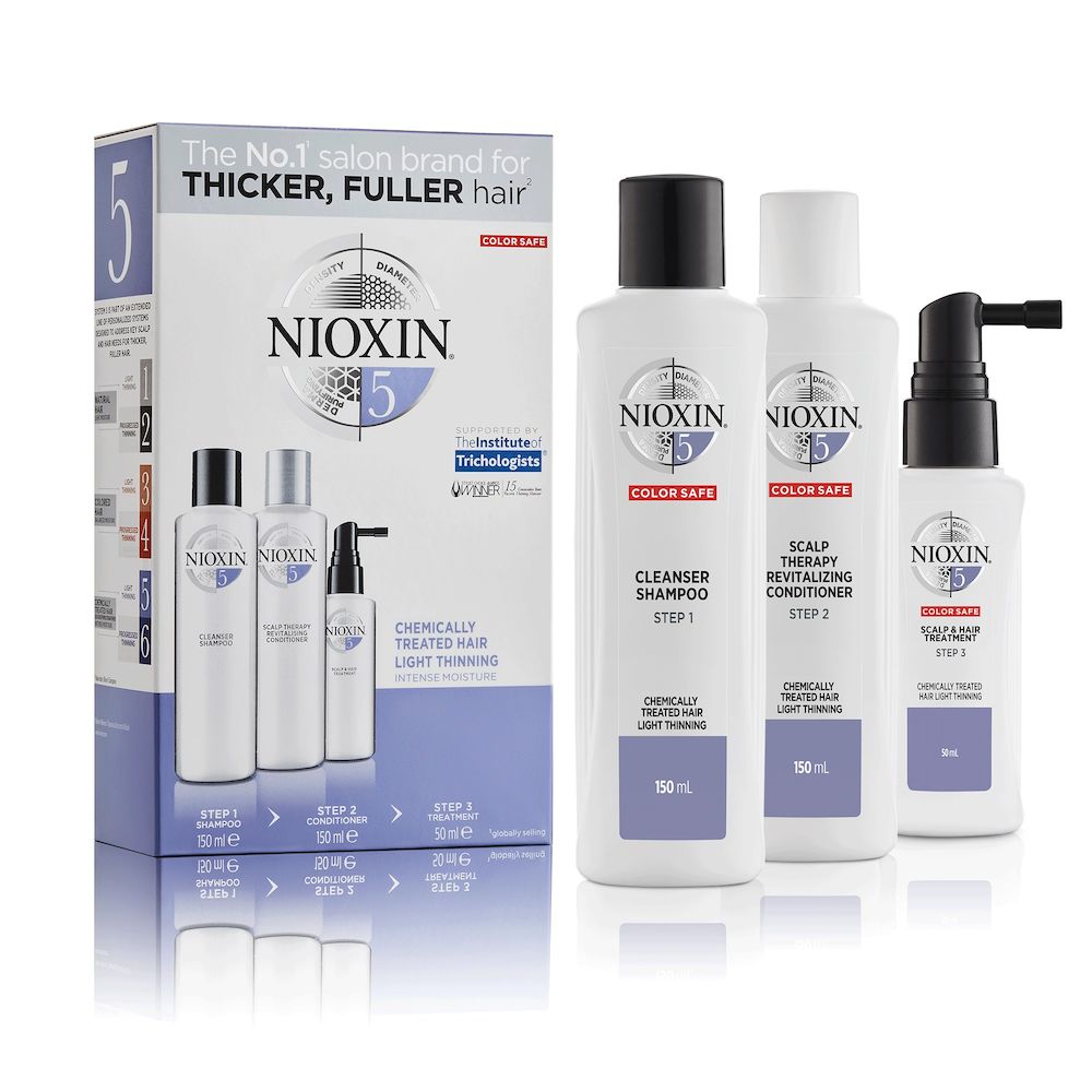 Nixoin Hair System Kit 5 Fint, Tunt & Kemiskt Behandlat Hår 350 ml
