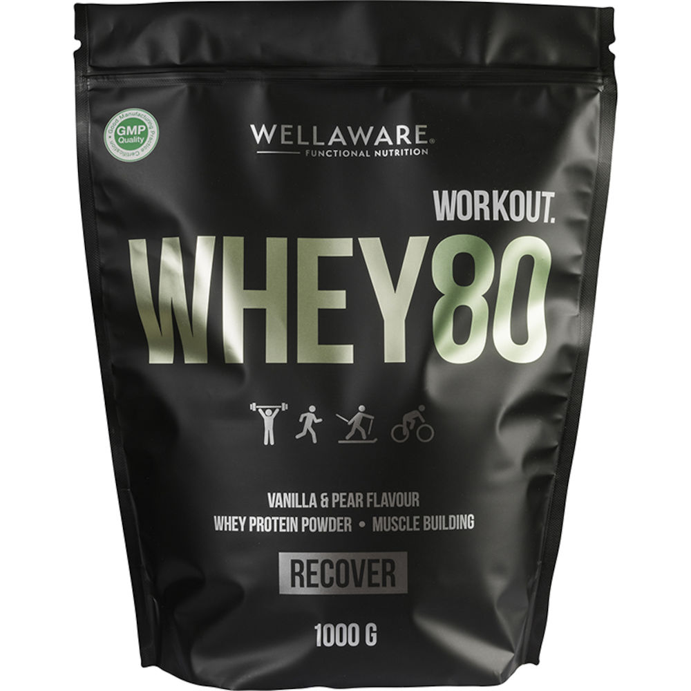 WellAware Whey 80 Vanilj/Päron 1000 g