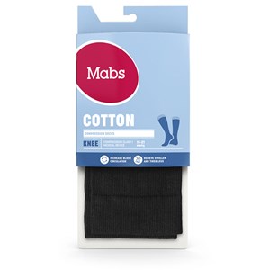 Mabs Cotton Knee Black 1 par M