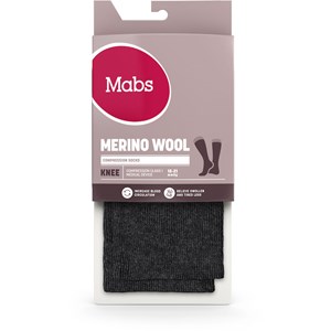 Mabs Wool Knee Black 1 par M