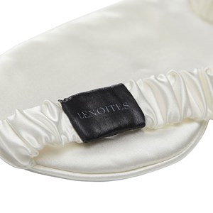 Lenoites Mulberry Sleep Mask with Pouch White