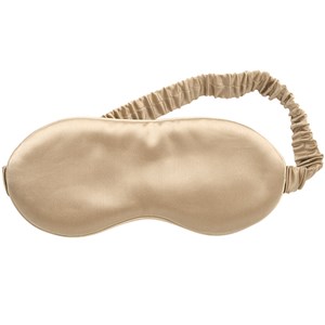 Lenoites Mulberry Sleep Mask with Pouch Beige