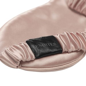 Lenoites Mulberry Sleep Mask with Pouch Pink