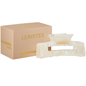 Lenoites Premium Eco-Friendly Hair Claw Pearly White 