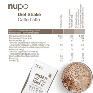 Nupo Diet Shake Value Pack Caffe Latte 30 port.