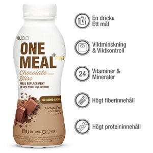 Nupo One Meal +Prime Chocolate Laktosfri 330ml