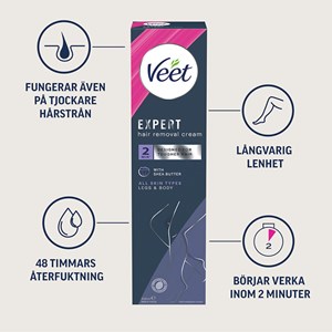 Veet Expert Hair Removal Cream All Skin Types Legs & Body 200 ml