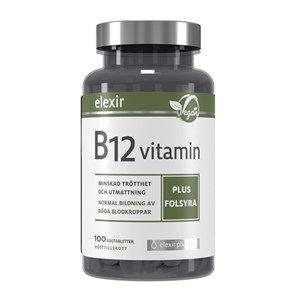 Elexir B-12 Vitamin Vegan 100  sugtabletter