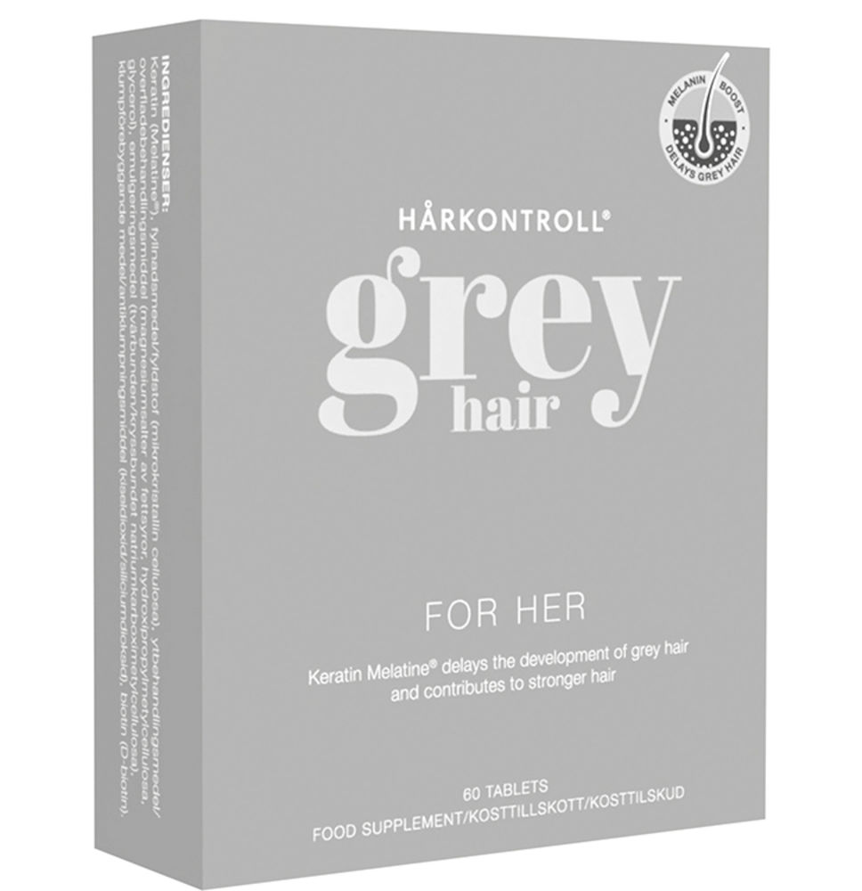 Hårkontroll Grey Hair For Her 60 tabletter