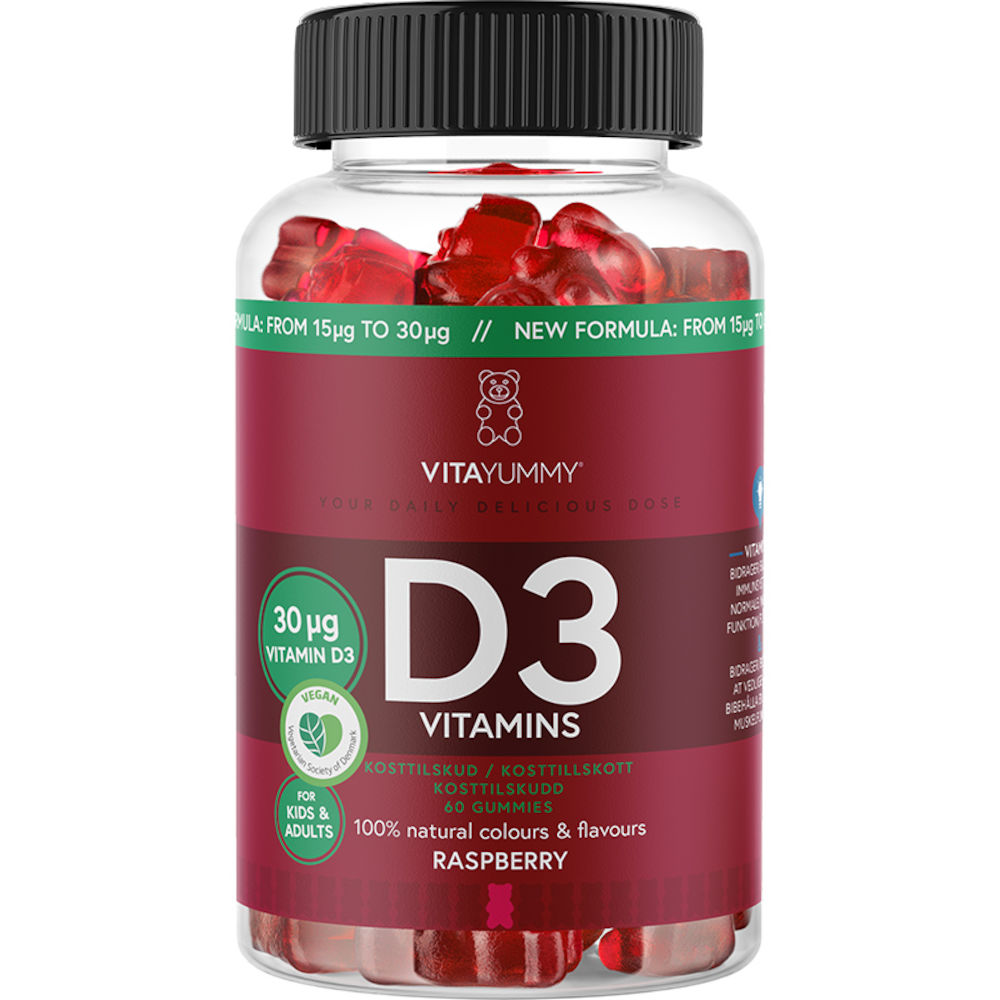 VitaYummy D3 Vitamins Raspberry, 60st