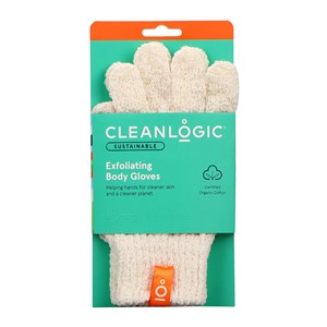 Clean Logic Sustainable Exfoliating Body Gloves 1 par