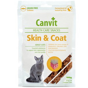 Canvit Health Care Cat Snack Skin & Coat 100 g