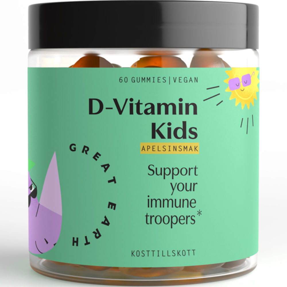 Great Earth D-Vitamin Kids 60 tugg