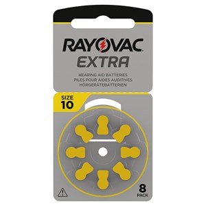 Rayovac Extra Hörapparatsbatterier 10 Gul 8st