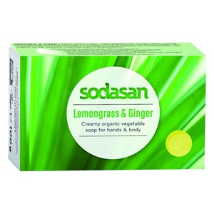 Sodasan Ekologisk Tvål Citrongräs & Ingefära 100 g