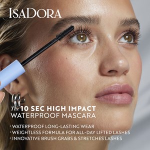 IsaDora 10 Sec High Impact Waterproof Mascara 01 Black 9 ml