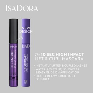 IsaDora 10 sec High Impact Lift & Curl Mascara 9 ml 02 Intense Black