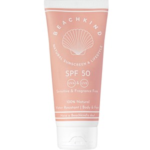 Beachkind Natural Sunscreen Sensitive Fragrance Free SPF 50 50 ml
