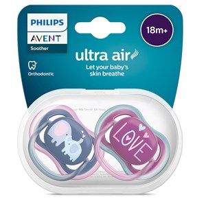 Philips Avent Ultra Air Napp 18+ månader Lila & Blå 2-pack
