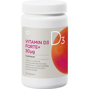 Hjärtats Vitamin D Forte+ 50 µg Tablett 100 st