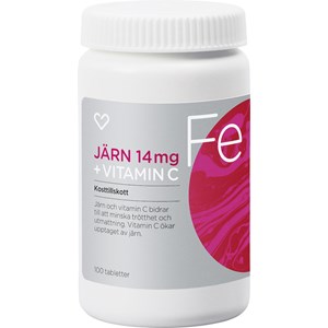 Hjärtats Järn + Vitamin C Tablett 100 st